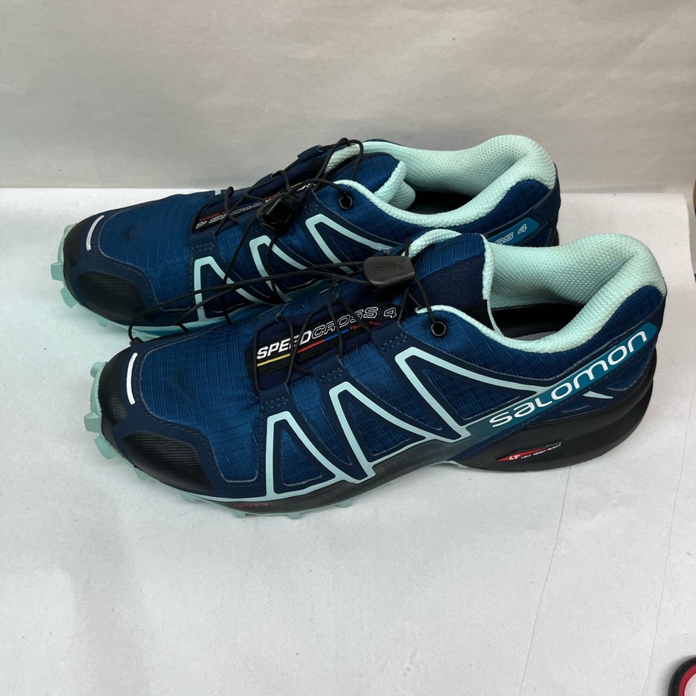 Salomon Speedcross 4 Women’s Size 7.5 Trail Running Hiking Blue Sneakers